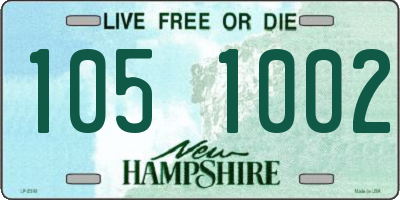 NH license plate 1051002