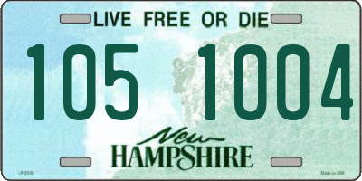 NH license plate 1051004