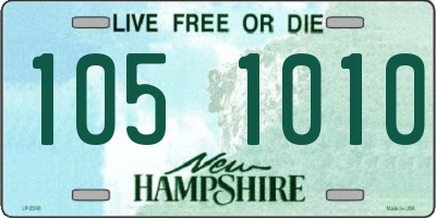 NH license plate 1051010