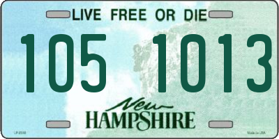 NH license plate 1051013