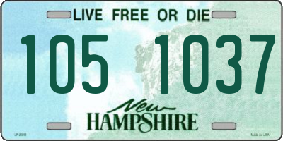 NH license plate 1051037