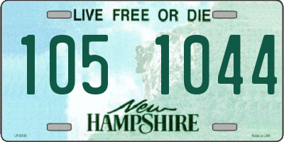 NH license plate 1051044