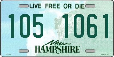 NH license plate 1051061
