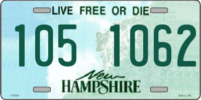 NH license plate 1051062