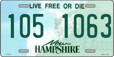 NH license plate 1051063