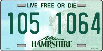 NH license plate 1051064