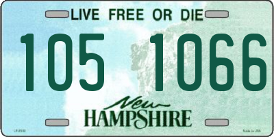 NH license plate 1051066