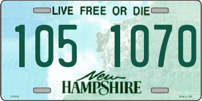 NH license plate 1051070