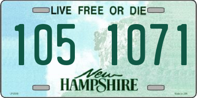 NH license plate 1051071