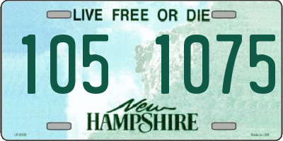 NH license plate 1051075