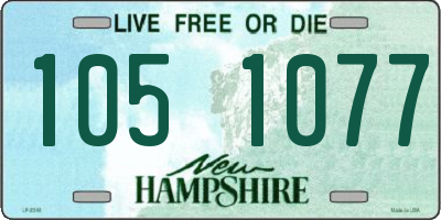 NH license plate 1051077