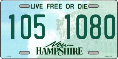NH license plate 1051080