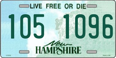 NH license plate 1051096