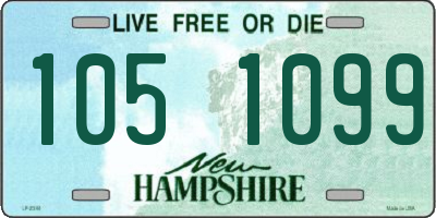 NH license plate 1051099