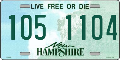NH license plate 1051104