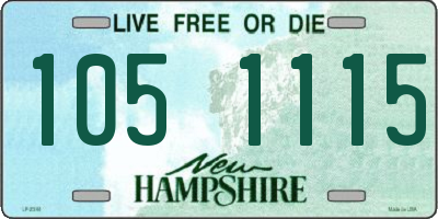 NH license plate 1051115