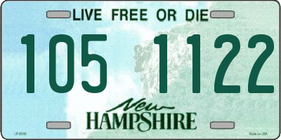 NH license plate 1051122