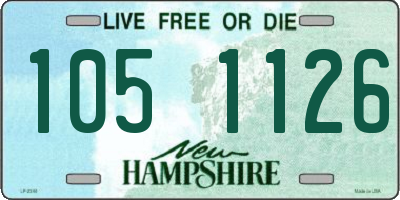 NH license plate 1051126