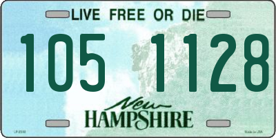 NH license plate 1051128