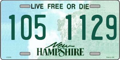 NH license plate 1051129