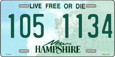 NH license plate 1051134