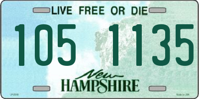 NH license plate 1051135