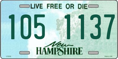 NH license plate 1051137