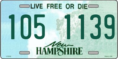 NH license plate 1051139