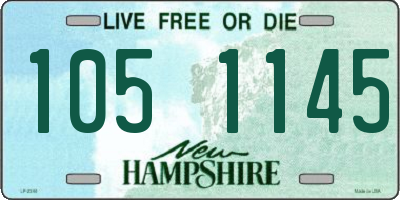 NH license plate 1051145
