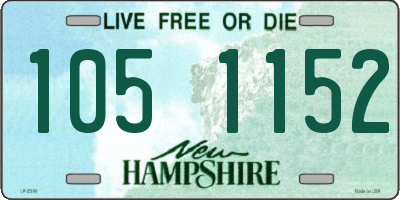 NH license plate 1051152