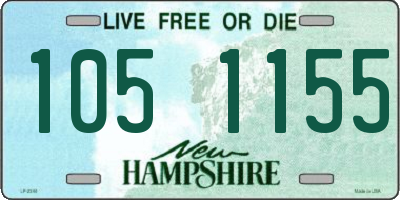 NH license plate 1051155
