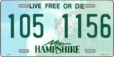 NH license plate 1051156