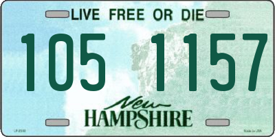 NH license plate 1051157