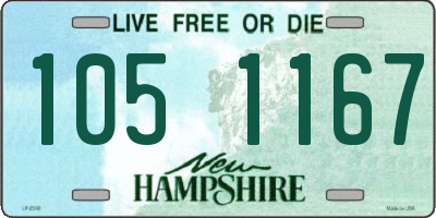 NH license plate 1051167