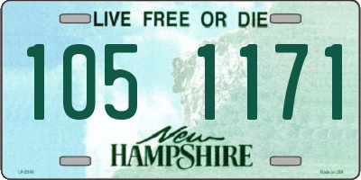 NH license plate 1051171