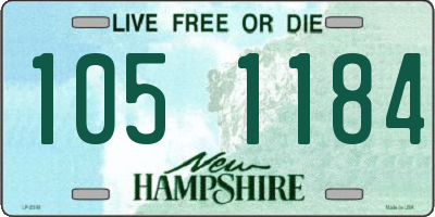 NH license plate 1051184
