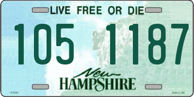 NH license plate 1051187