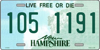 NH license plate 1051191