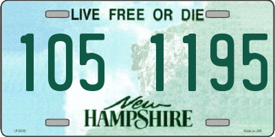 NH license plate 1051195