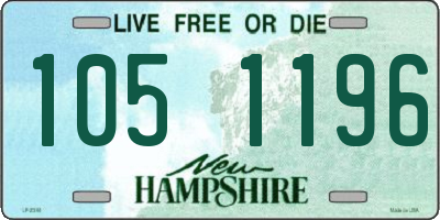 NH license plate 1051196