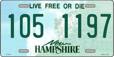 NH license plate 1051197