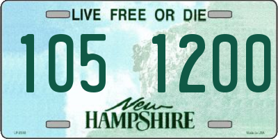 NH license plate 1051200