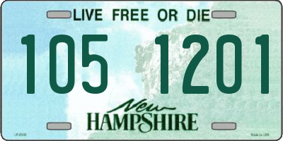 NH license plate 1051201