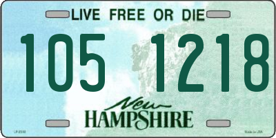 NH license plate 1051218