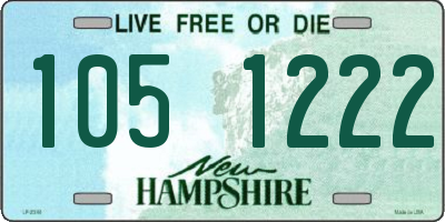 NH license plate 1051222