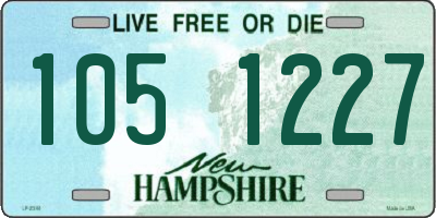 NH license plate 1051227