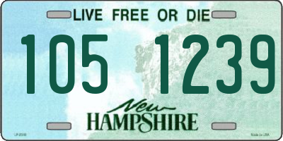 NH license plate 1051239