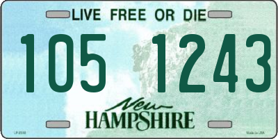 NH license plate 1051243