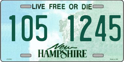 NH license plate 1051245