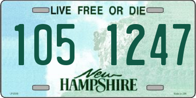 NH license plate 1051247